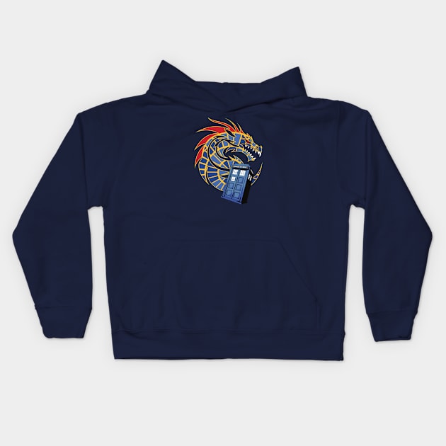 Dragon Carpet Con Whovian Kids Hoodie by Geektastic Designs